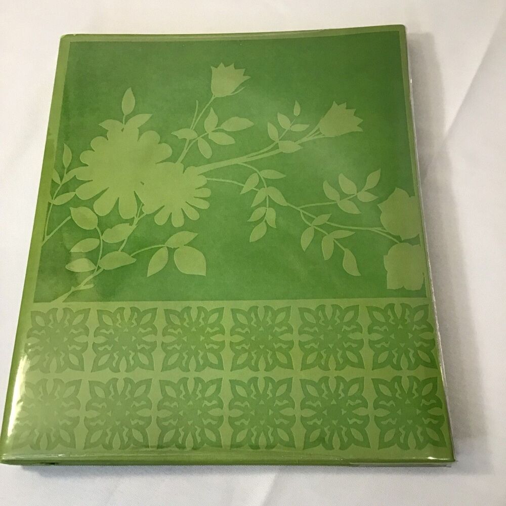 Tapestry CR Gibson Scrapbook Album 8.5x11 Green Floral